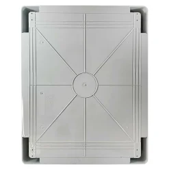 Abs504024 Ide Coffret Abs étanche Ip54 500x400x240 Porte Opaque - Avec Plaque De Montage