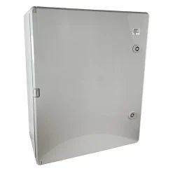 Abs504018 Ide Coffret Abs étanche Ip54 500x400x180 Porte Opaque - Avec Plaque De Montage