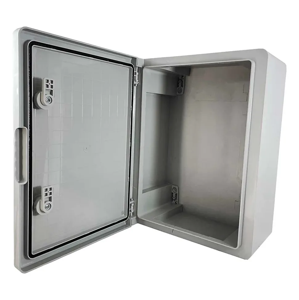 Abs403017 Ide Coffret Abs étanche Ip54 400x300x170 Porte Opaque - Avec Plaque De Montage