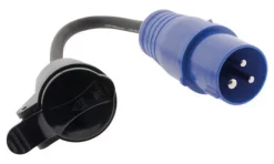 Adaptateur caravane Zenitech 193393 femelle 16A en mâle CEE17 IP44