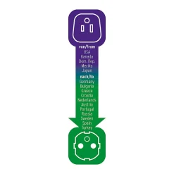 Adaptateur de voyage États-Unis Japon vers Europe mis à la terre BRENNENSTUHL
