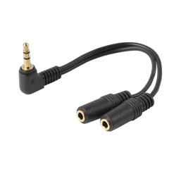 Adaptateur Jack 3.5mm mâle / 2 x Jack 3.5mm femelle stéréo
