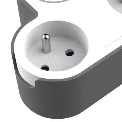 Adaptateur triplite + 2 USB Jacobsen blanche 16A