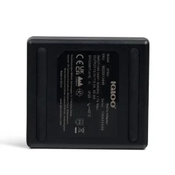 Adaptateur 230V vers 12V IGLOO avec câble détachable 230V noir compact