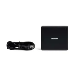 Adaptateur 230V vers 12V IGLOO avec câble détachable 230V noir compact