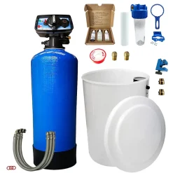 Adoucisseur D'eau Bi Bloc 25l Fleck 5600 Chronométrique Mécanique Complet Avec Accessoires