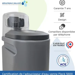 Adoucisseur D'eau 16l Fleck 5600 Sxt Complet Avec Accessoires