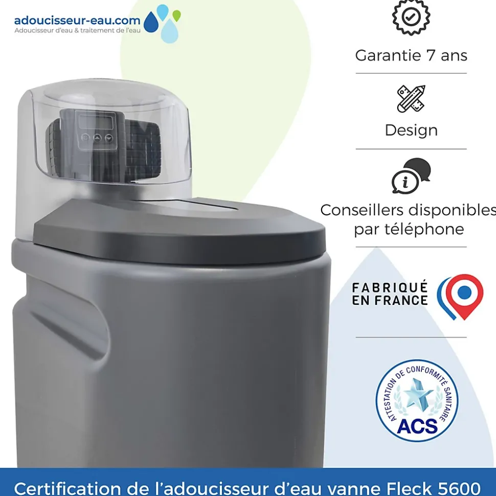 Adoucisseur D'eau 25l Fleck 5600 Sxt Volumétrique électronique