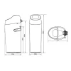 Adoucisseur d'eau 30L Vanne Canature
