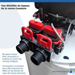 Adoucisseur D'eau 30l Vanne Canature Complet Avec Accessoires - 1 à 6 Personnes