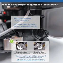 Adoucisseur D'eau 20l Vanne Canature Complet Avec Accessoires - 1 à 4 Personnes