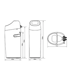 Adoucisseur d'eau 25L Vanne Fleck 5600 SXT