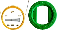 Aiguille tire-fil SNAKE en fibre de verre diamètre 3 mm, 10 mètres. Avec kit de réparation et carter de rangement