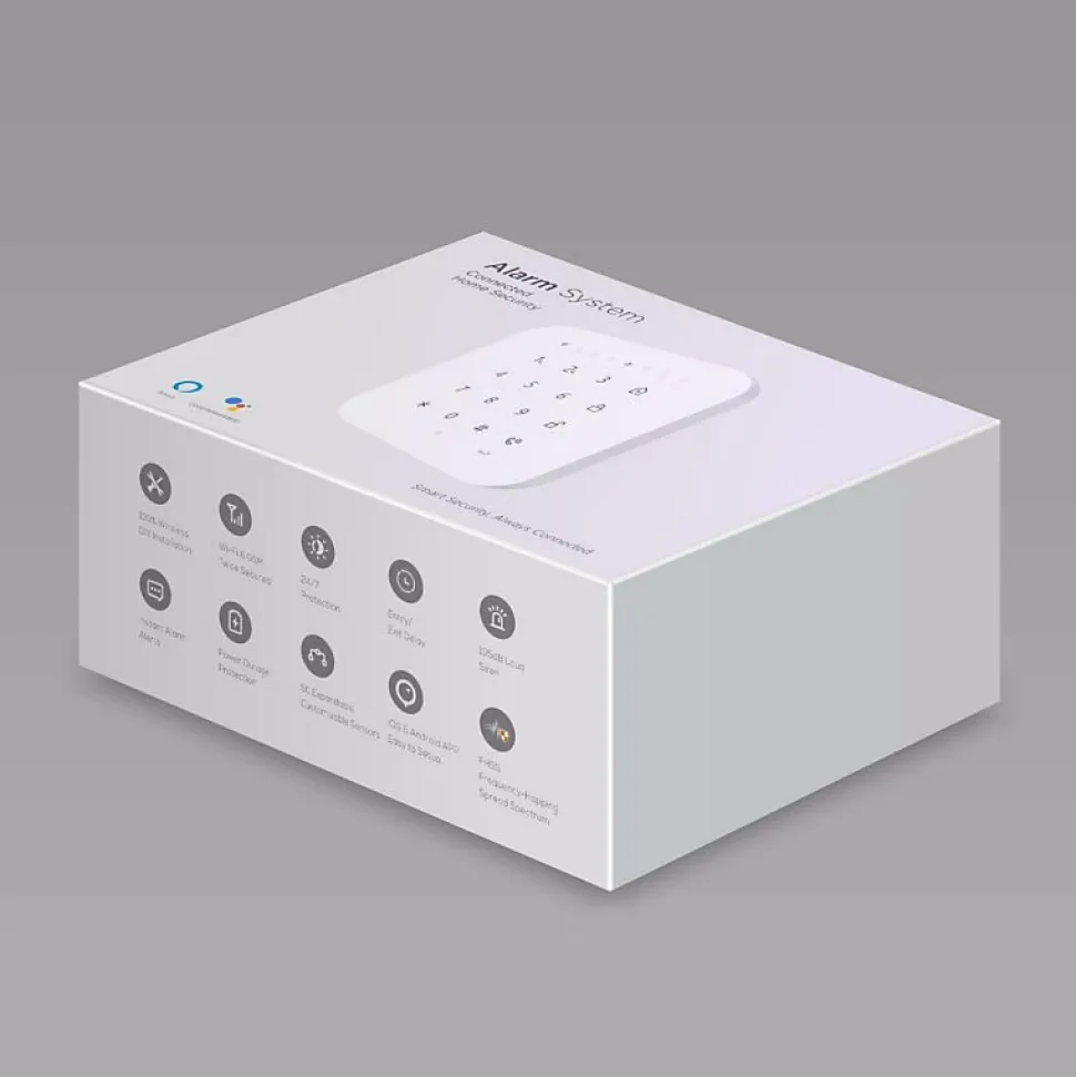 Alarme maison wifi et gsm 4G sans fil connectée Casa Noire - kit 1