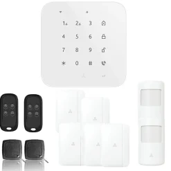 Alarme maison wifi et gsm 4g sans fil connectée casa- kit 6