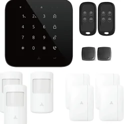 Alarme maison wifi et gsm 4G sans fil connectée Casa Noire - kit 5
