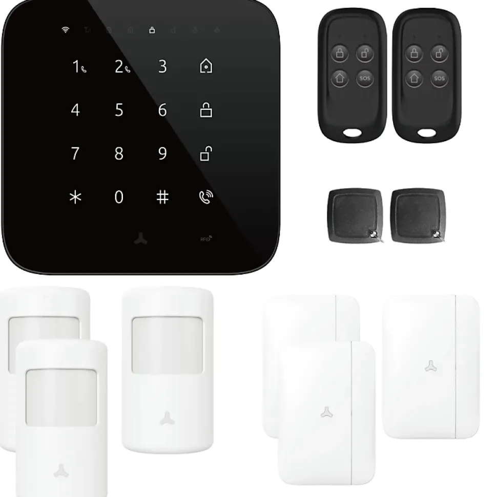 Alarme maison wifi et gsm 4G sans fil connectée Casa Noire - kit 3