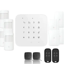 Alarme maison wifi et gsm 4g sans fil connectée casa- kit 4