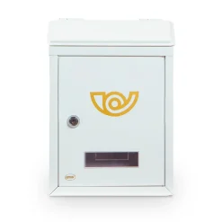 AMIG - Boîte aux lettres 2 MINI - 295 x 210 x 62 mm - Acier - Blanc