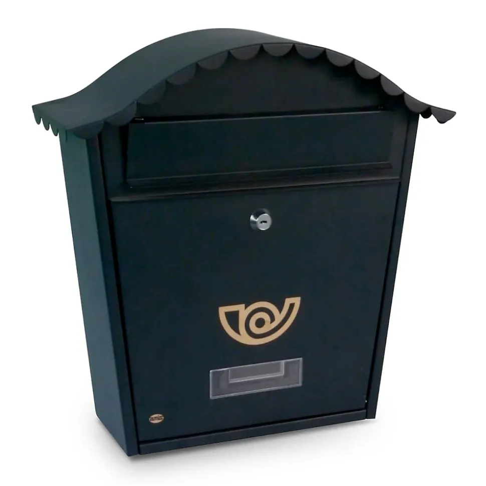 AMIG - Boîte aux lettres 1 - 370 x 360 x 105 mm - Acier - Noir