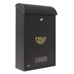 AMIG - Boîte aux lettres 2 - 400 x 250 x 100 mm - Acier - Noir