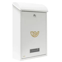 AMIG - Boîte aux lettres 2 - 400 x 250 x 100 mm - Acier - Blanc
