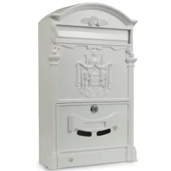 AMIG - Boîte aux lettres 4 - 400 x 240 x 80 mm - Aluminium - Blanc