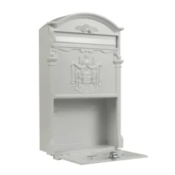 AMIG - Boîte aux lettres 4 - 400 x 240 x 80 mm - Aluminium - Blanc