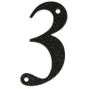 AMIG - Chiffres - 4'' - 100 mm - Acier - Noir