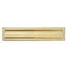 AMIG - Entrée de boîte aux lettres 2 - 342 x 73 mm - Laiton - Poli
