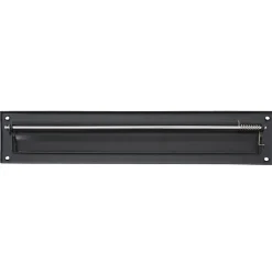 AMIG - Entrée de boîte aux lettres 2 - 342 x 73 mm - Acier - Noir