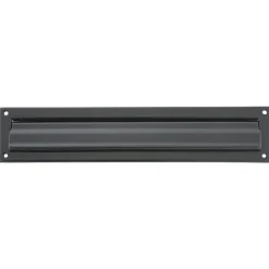 AMIG - Entrée de boîte aux lettres 2 - 342 x 73 mm - Acier - Noir