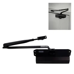 AMIG - Ferme-porte 777 - Force 2/3/4 - Aluminium - Noir