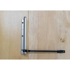 AMIG - Paumelle ressort 200 - 190 x 180 mm - Aluminium - Argent