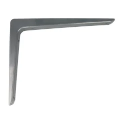 AMIG - Équerre 4 - 150 x 100 mm (6'' x 4'') - Aluminium - Gris métalisé