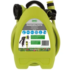 AMIG - Tuyau enrouleur 2074 - 10 m - PVC - Vert pistache