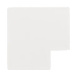 Angles plats moulure 30x10mm blanc lot de 4