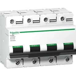 A9n18480 Schneider C120h Disjoncteur Tétrapolaire Schneider 100 A - 4p - Courbe C - 15ka - à Vis