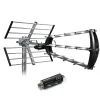 Antenne d'extérieur trinappe 26 dB + filtre 694 MHz