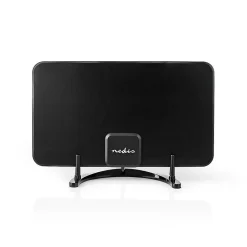 Antenne HDTV d'Intérieur 0 - 25 km Gain de 30 - 36 dB FMVHFUHF Noire NEDIS