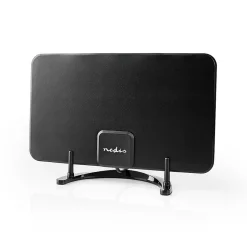 Antenne HDTV d'Intérieur 0 - 25 km Gain de 30 - 36 dB FMVHFUHF Noire NEDIS