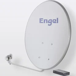 Antenne satellite tête universelle double - 1 sortie ø 80 cm + récepteur FTA