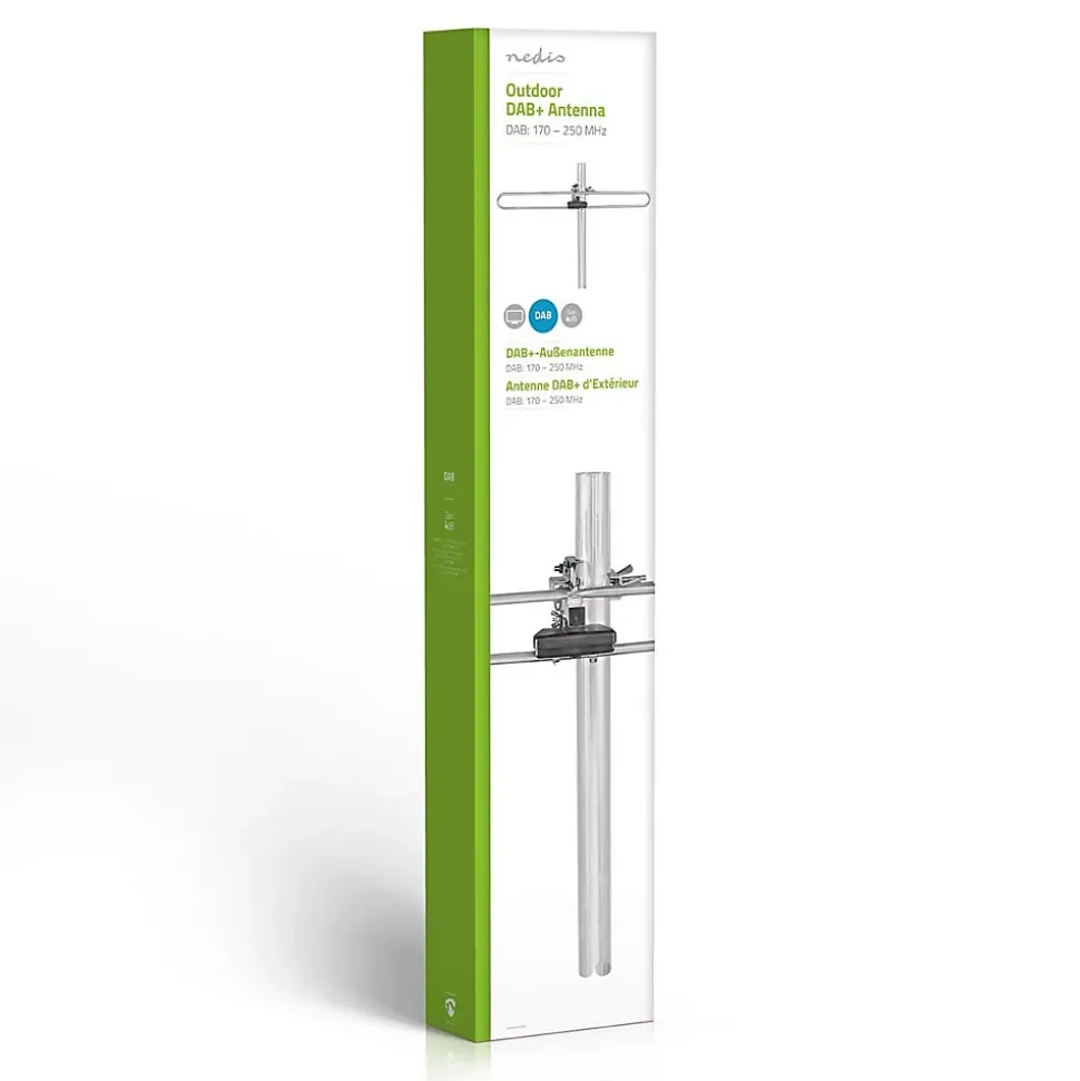 Antenne TNT DAB d'Extérieur Gain Max. de 4 dB DAB : 170 - 250 MHz NEDIS