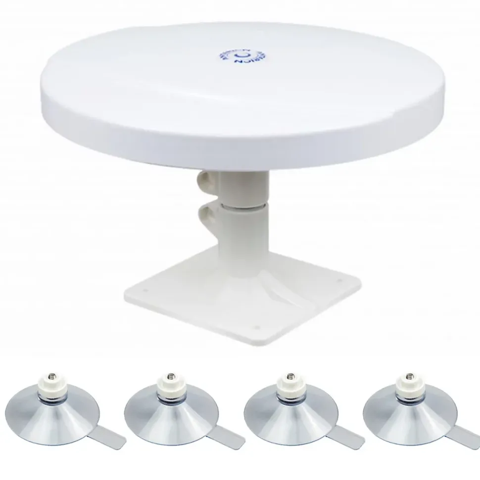 Antenne TNT passive omnidirectionnelle Camping Car + 4 ventouses ANTARION