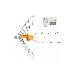 148921 Antenne TV Rateau Terrestre Ellipse UHF (C21-48) G 38dBi LTE700 + Alimentation 12V TELEVES