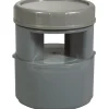 Aérateur à membrane PVC gris - Diamètre 110 mm
