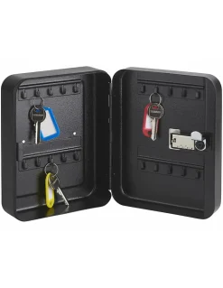 Armoire à clés à combinaison, 3 chiffres, capacité 30 clés, 200x160x75mm, époxy noir - THIRARD