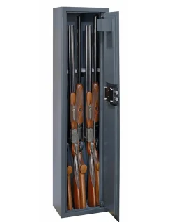 Armoire à fusils Brissac, fermeture par clé, 2 pênes, capacité de 5 fusils - THIRARD