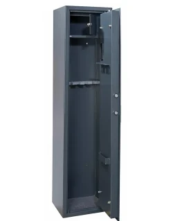 Armoire à fusils Cardiff, fermeture électronique à code, 2 pênes, capacité de 5 fusils - THIRARD
