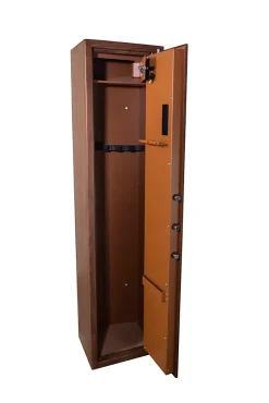 Armoire à fusils à code aspect bois TLE/5, capacité 5 fusils - TECHNOSAFE